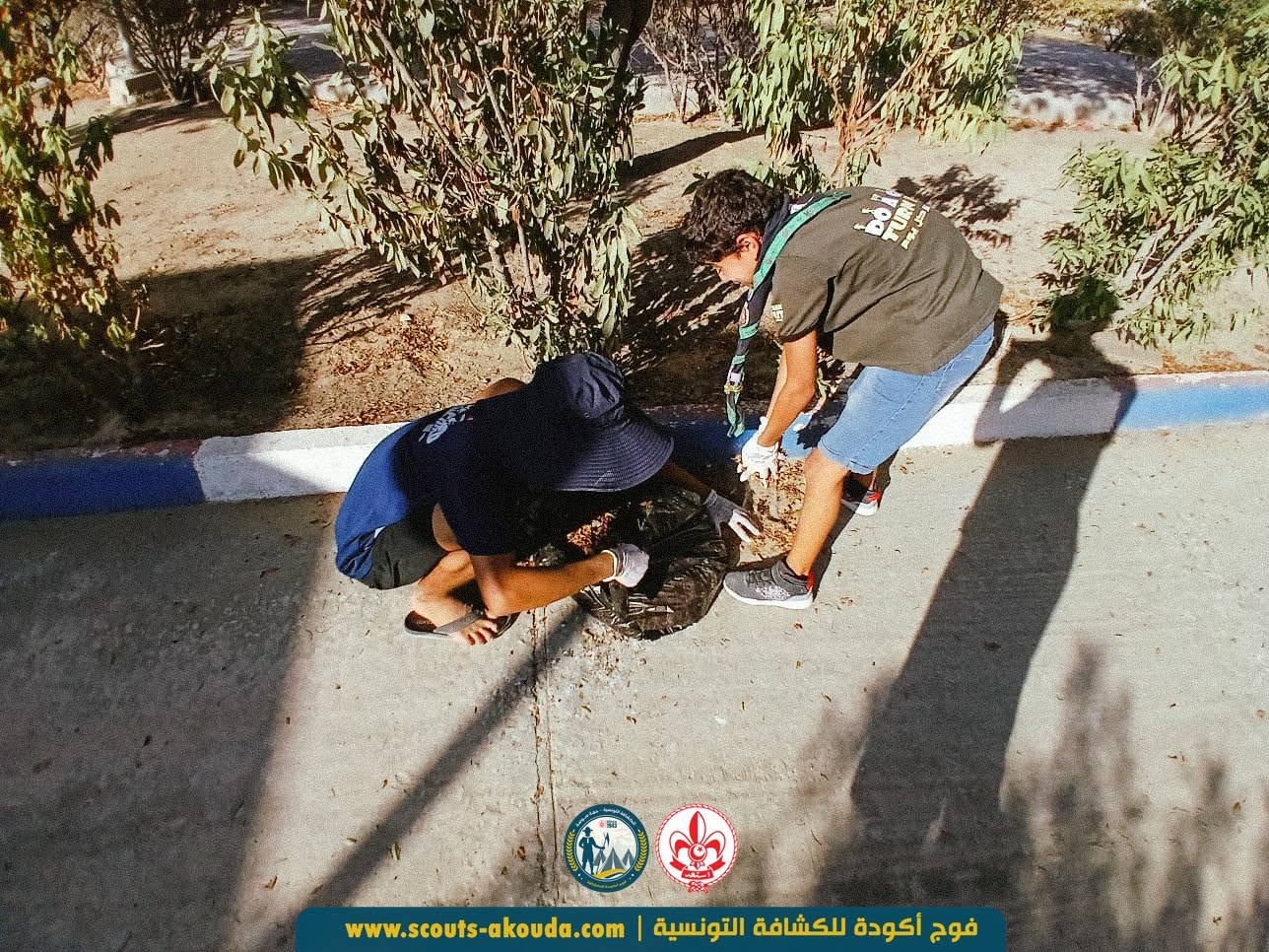 فوج أكودة يشارك في يوم بيئي بمركز التصوير بالرنين المغناطيسي للوسط بسوسة